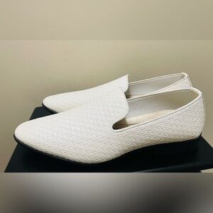 Elegant White Slip-On Loafers
